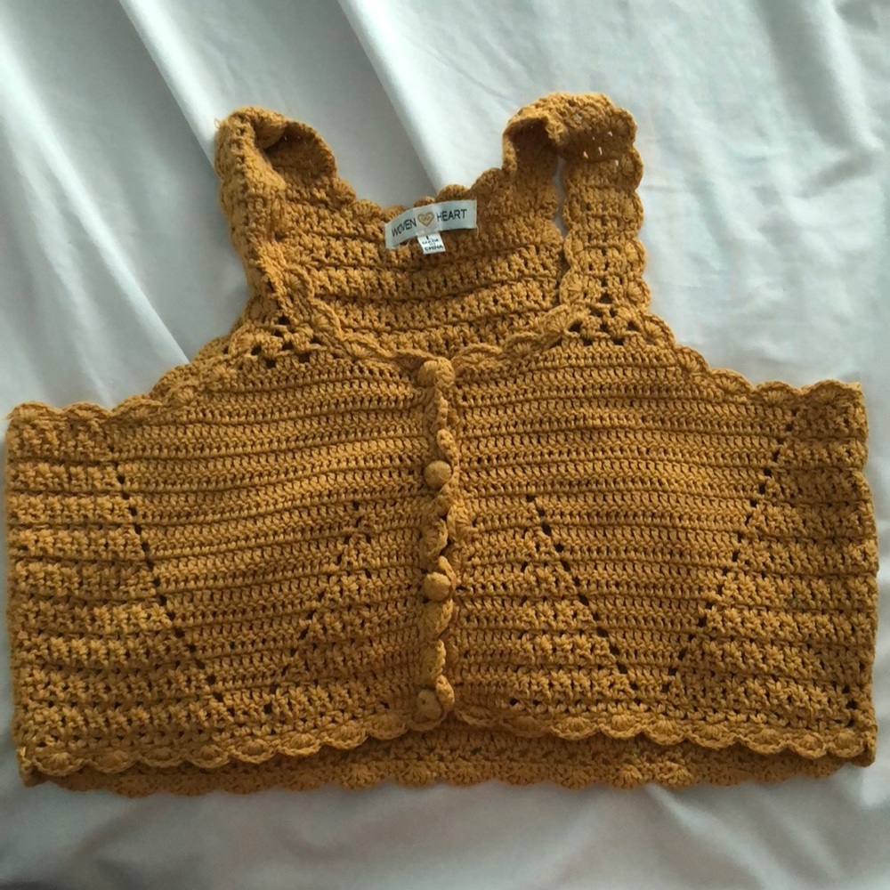 Woven crop top